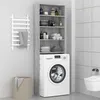Image de vidaXL Meuble pour machine à laver Sonoma gris 64x24x190 cm 815952