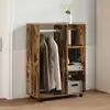 Image de Garde-robe Chêne Fumé 80x40x110 Cm Bois D'ingénierie Vidaxl