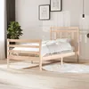 Image de Cadre De Lit Sans Matelas Bois Massif 100x200 Cm Vidaxl
