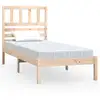 Image de Vidaxl cadre de lit sans matelas 75x190 cm bois de pin massif