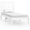 Image de Vidaxl cadre de lit sans matelas blanc 75x190 cm bois de pin massif