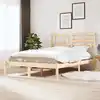 Image de Cadre De Lit Sans Matelas Bois Massif De Pin 140x200 Cm Vidaxl