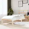 Image de Cadre De Lit Sans Matelas Bois Massif Vidaxl