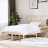 Image de Cadre De Lit Sans Matelas Bois Massif 120x200 Cm Vidaxl