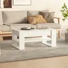 Image de vidaXL Table basse Blanc 102x55x45 cm Bois dingénierie 810899