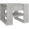 Image de Table Basse Gris Béton 55,5x55x45 Cm Bois D'ingénierie Vidaxl