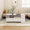 Image de vidaXL Table basse Blanc 102x55x42 cm Bois dingénierie 810917