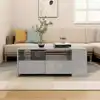 Image de Table Basse Gris Béton 102x55x42 Cm Bois D'ingénierie Vidaxl