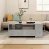 Image de vidaXL Table basse Gris béton 102x55x42 cm Bois dingénierie 810921