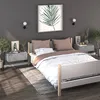 Image de Tables De Chevet Murales 2 Pcs Gris Béton Vidaxl