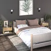 Image de vidaXL Tables de chevet murales 2 pcs Chêne sonoma 810960