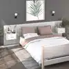 Image de Tables De Chevet Murales 2 Pcs Blanc Vidaxl