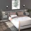 Image de Tables De Chevet Murales 2 Pcs Gris Béton Vidaxl