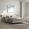 Image de Tête De Lit Murale Gris Béton 240x1,5x80 Cm Bois D'ingénierie Vidaxl