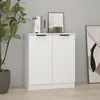 Image de 811061 vidaXL Buffet Blanc 60x30x70 cm Bois dingénierie