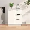 Image de Buffet Blanc 60x30x70 Cm Bois D'ingénierie Vidaxl