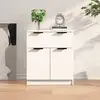 Image de Buffet Blanc 60x30x70 Cm Bois D'ingénierie Vidaxl