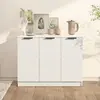 Image de Buffet Blanc 90,5x30x70 Cm Bois D'ingénierie Vidaxl