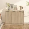 Image de 811190 vidaXL Buffet Chêne sonoma 905x30x70 cm Bois dingénierie