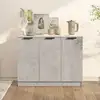 Image de Buffet Gris Béton 90,5x30x70 Cm Bois D'ingénierie Vidaxl