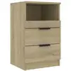 Image de Vidaxl table de chevet chêne sonoma bois d'ingénierie