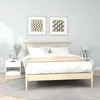 Image de Tables De Chevet 2 Pcs Blanc Bois D'ingénierie Vidaxl