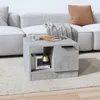 Image de vidaXL Table basse Gris béton 50x50x36 cm Bois dingénierie 811344