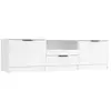 Image de Vidaxl meuble tv blanc 140x35x40 cm bois d'ingénierie