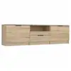 Image de Vidaxl meuble tv chêne sonoma 140x35x40 cm bois d'ingénierie