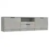 Image de Vidaxl meuble tv gris béton 140x35x40 cm bois d'ingénierie