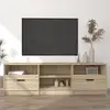 Image de Meuble Tv Chêne Sonoma 150x33,5x45 Cm Bois D'ingénierie Vidaxl