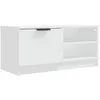 Image de Meuble Tv Blanc 80x35x36,5 Cm Bois D'ingénierie Vidaxl