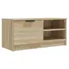 Image de Vidaxl meuble tv chêne sonoma 80x35x36,5 cm bois d'ingénierie