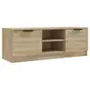 Image de Vidaxl meuble tv chêne sonoma 102x35x36,5 cm bois d'ingénierie