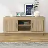 Image de Meuble Tv Chêne Sonoma 102x35x45 Cm Bois D'ingénierie Vidaxl