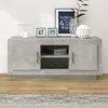 Image de Meuble Tv Gris Béton 102x35x45 Cm Bois D'ingénierie Vidaxl