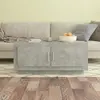 Image de Table Basse Gris Béton 102x50x45 Cm Bois D'ingénierie Vidaxl