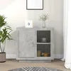 Image de Buffet Gris Béton 80x40x75 Cm Vidaxl