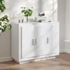 Image de 811835 vidaXL Buffet Blanc 92x35x75 cm Bois dingénierie