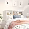 Image de Armoire De Tête De Lit Blanc 120x19x103,5 Cm Vidaxl
