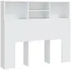 Image de Vidaxl armoire de tête de lit blanc 120x19x103,5 cm
