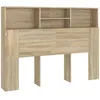 Image de Armoire À Tête De Lit Chêne Sonoma 140x19x103,5 Cm Vidaxl