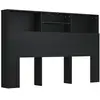 Image de Vidaxl armoire de tête de lit noir 160x19x103,5 cm