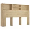 Image de Armoire De Tête De Lit Chêne Sonoma 160x19x103,5 Cm Vidaxl
