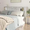 Image de vidaXL Armoire de Tête de Lit Murale Meuble de Chambre à Coucher Tête de Lit avec Rangement Accessoire de Lit Intérieur 811889