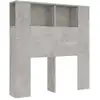 Image de Armoire De Tête De Lit Gris Béton 100x18,5x102,5 Cm Vidaxl