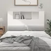 Image de vidaXL Armoire de tête de lit Blanc 120x185x1045 cm 811916