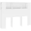 Image de Vidaxl armoire de tête de lit blanc 140x18,5x104,5 cm