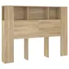Image de Vidaxl armoire de tête de lit chêne sonoma 140x18,5x104,5 cm