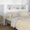 Image de Armoire De Tête De Lit Blanc 160x18,5x104,5 Cm Vidaxl
